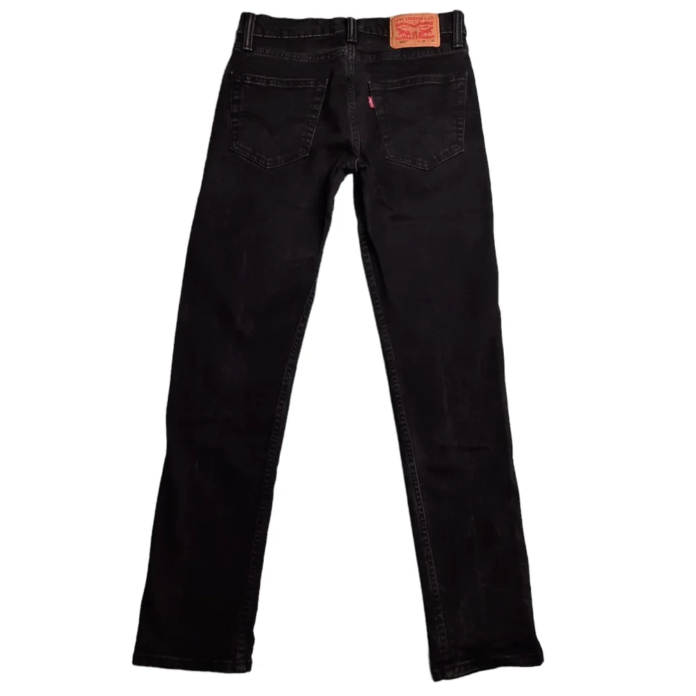 Levi's 502 Taper Straight Black Jeans SZ 29x30